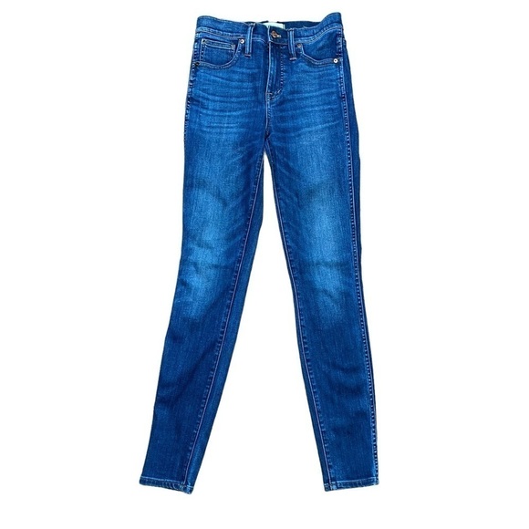 Madewell Tall 10" High-Rise Skinny Jeans in Danny Wash - Picture 2 of 7